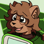 Maple the Pine Marten all excited over a lime iBook